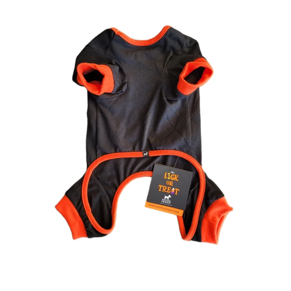 HOTEL DOGGY Skeleton Halloween One-Piece Shirt Size S - Picture 2 of 4
